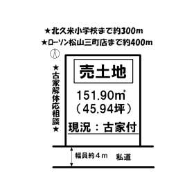 松山市北久米町 土地