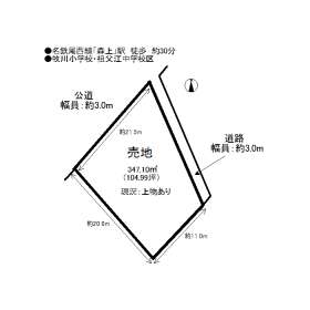 土地 稲沢市 名鉄尾西線森上駅