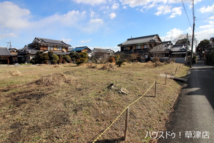 【外観写真】
土地約72坪・現況更地・河西小学校まで徒歩24分(約1900m)