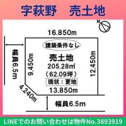 白老郡白老町字萩野の土地