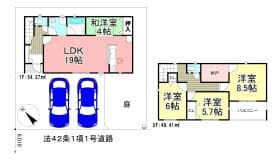 2号棟 クレイドルガーデン神栖市土合本町第8全4棟
