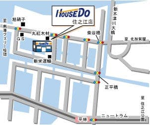 ハウスドゥ  住之江の地図