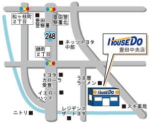 ハウスドゥ  豊田中央の地図