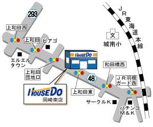 ハウスドゥ  岡崎の地図