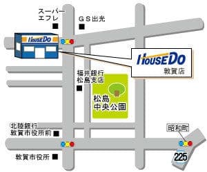 ハウスドゥ  敦賀の地図