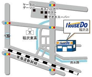 ハウスドゥ  稲沢の地図