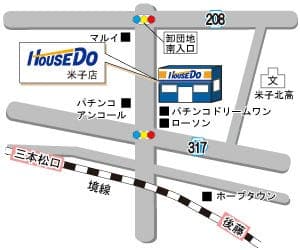 ハウスドゥ  米子の地図