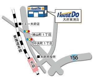 ハウスドゥ  大府の地図