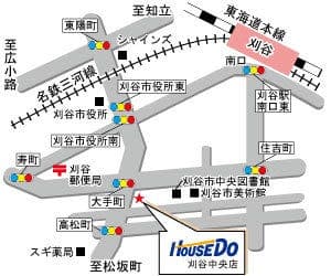 ハウスドゥ  刈谷中央の地図