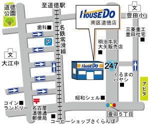 ハウスドゥ  南区道徳の地図
