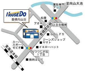 ハウスドゥ  豊橋向山の地図