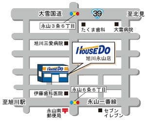 ハウスドゥ  新旭川の地図