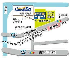 ハウスドゥ  高知葛島の地図