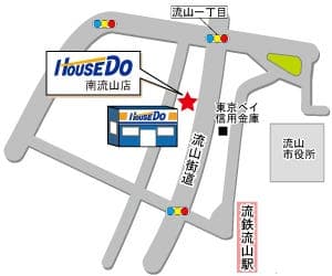 ハウスドゥ  南流山の地図
