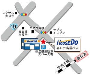 ハウスドゥ  春日井鳥居松の地図