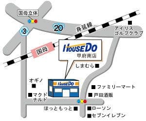 ハウスドゥ  甲府南の地図