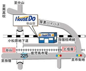 ハウスドゥ  谷山の地図