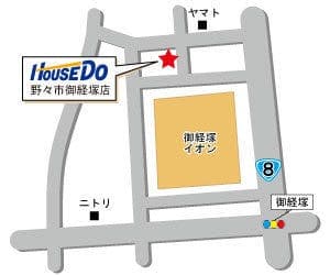ハウスドゥ！金沢バイパス店の地図