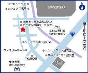 ハウスドゥ  山形成沢西の地図