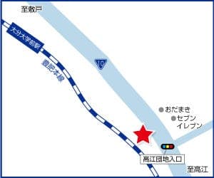 ハウスドゥ  敷戸の地図