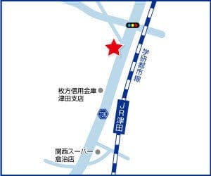 ハウスドゥ  津田の地図