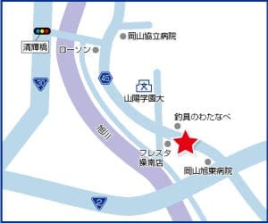 ハウスドゥ  岡山平井の地図