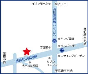 ハウスドゥ  高崎北の地図