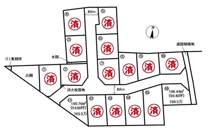 区画割り図