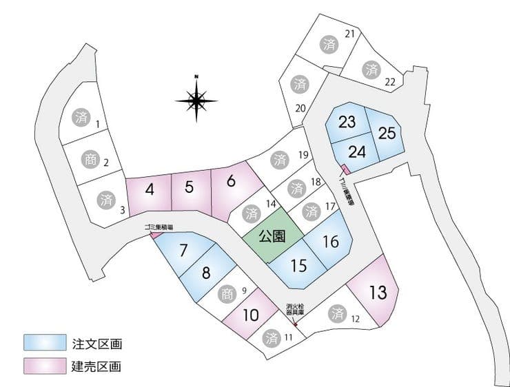 区画割り図