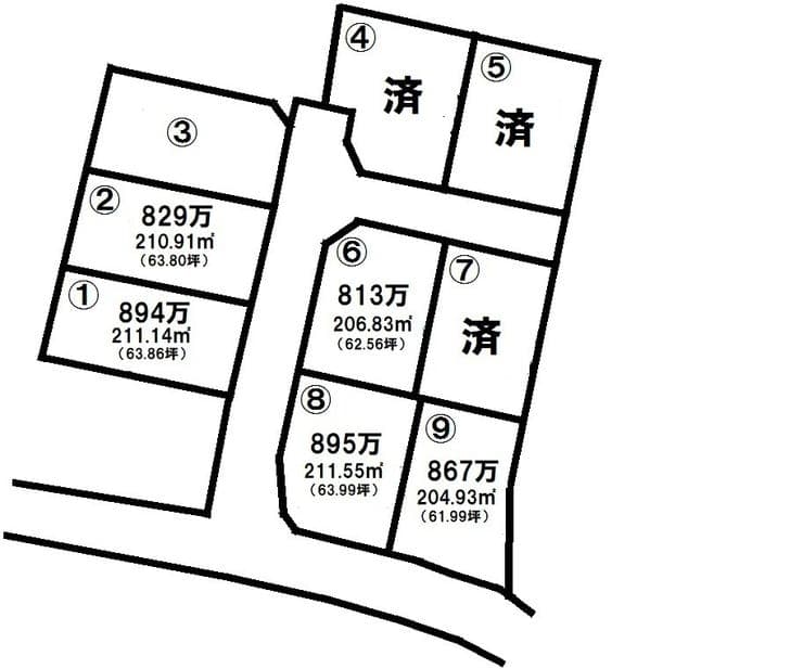 区画割り図