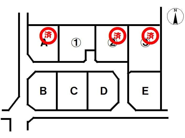 区画割り図