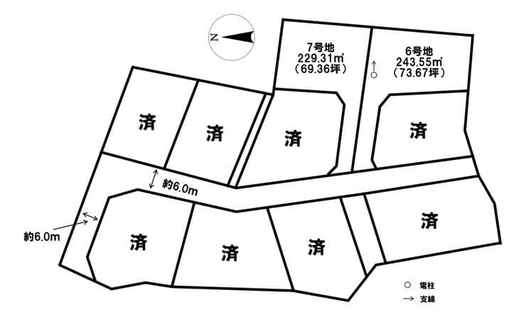 区画割り図