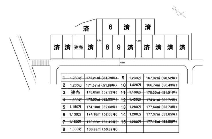 区画割り図
