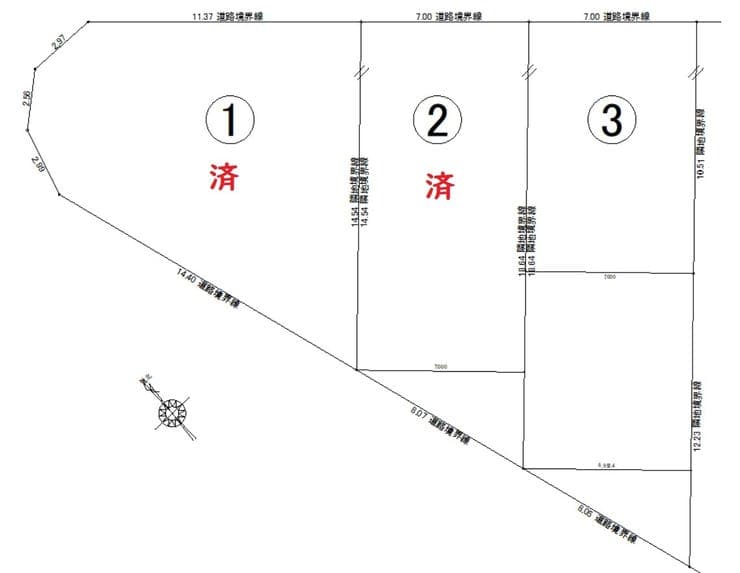 区画割り図