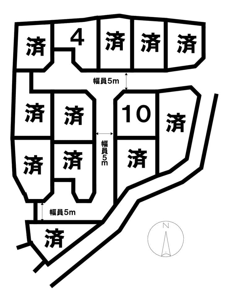 区画割り図