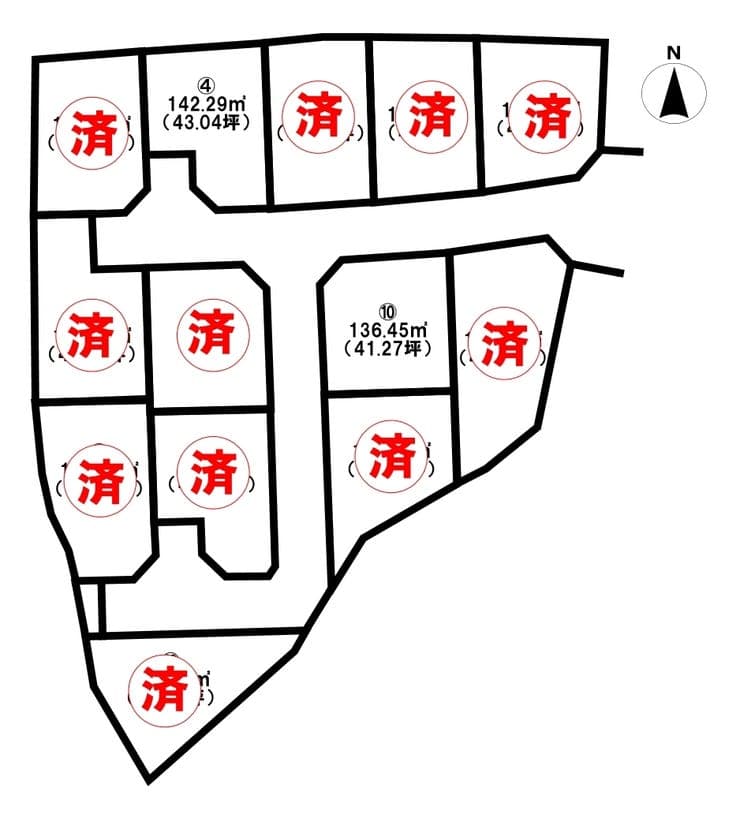 区画割り図