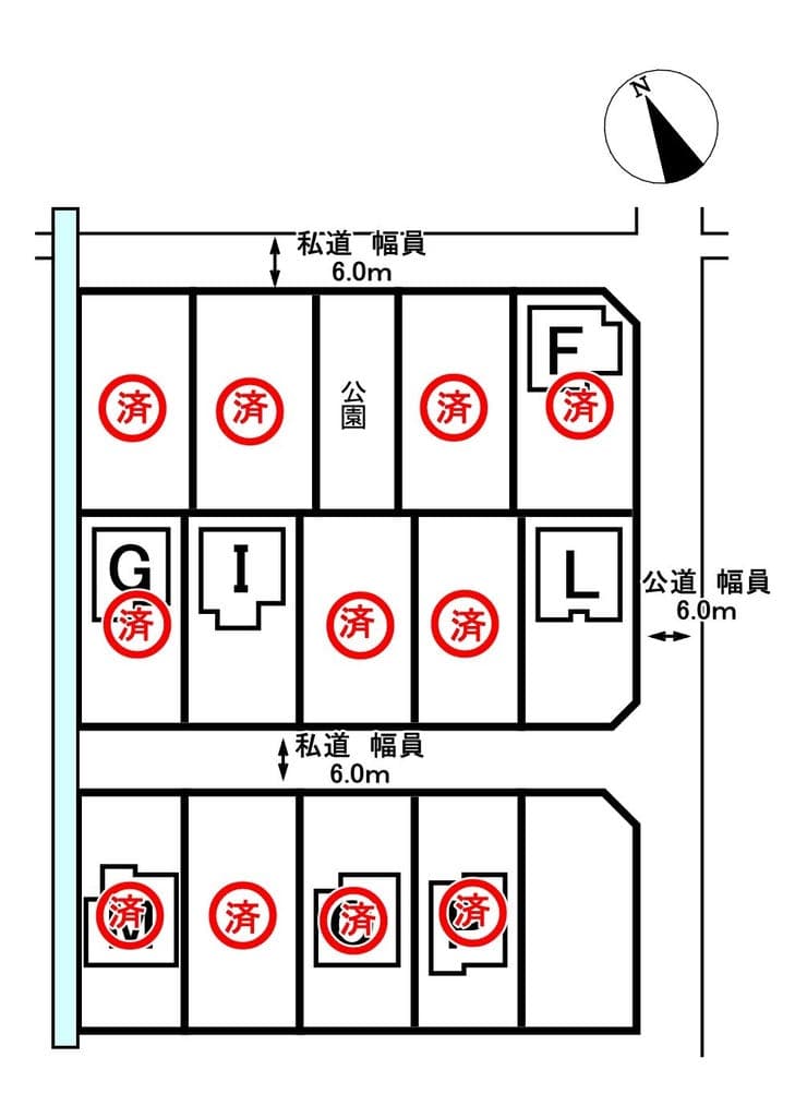 区画割り図