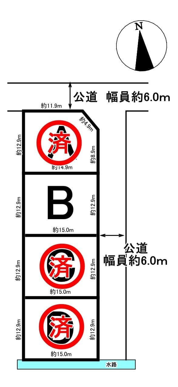 区画割り図