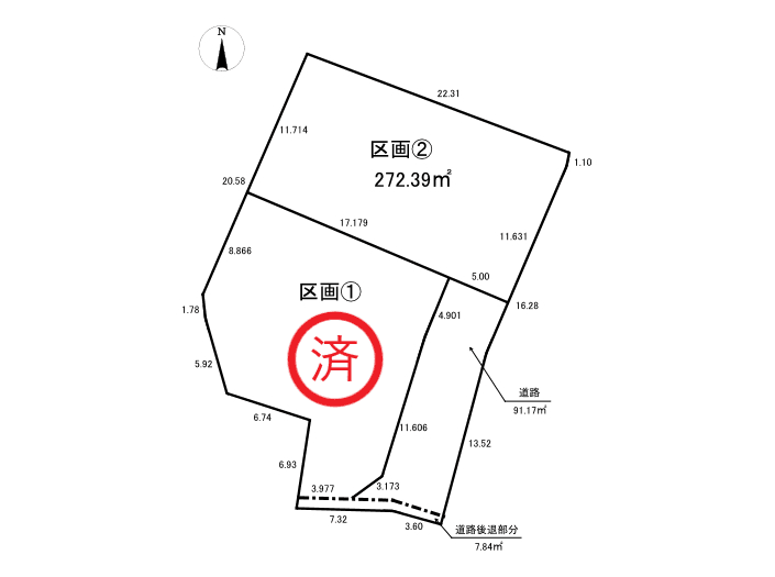 区画割り図