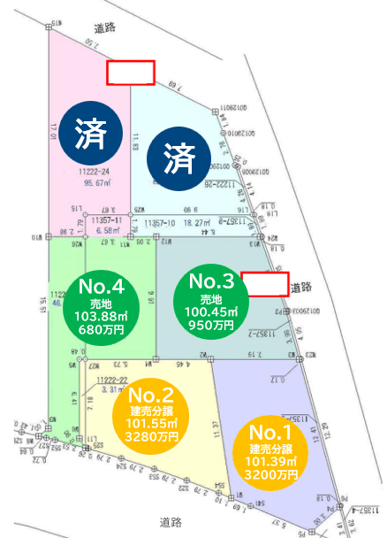 区画割り図