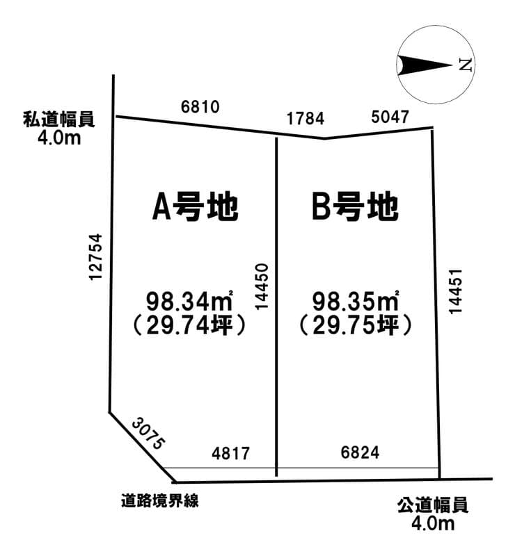 区画割り図