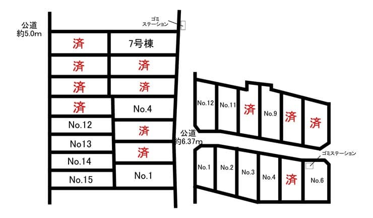 区画割り図