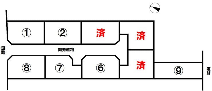 区画割り図