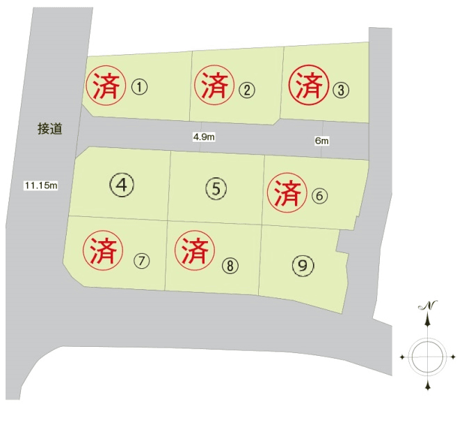 区画割り図
