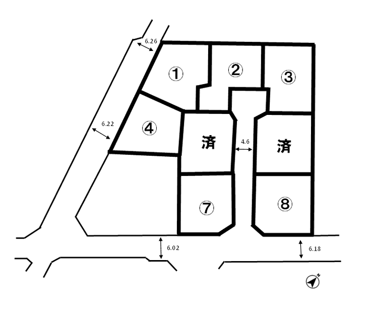 区画割り図