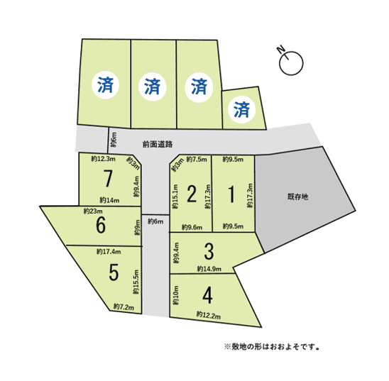 区画割り図