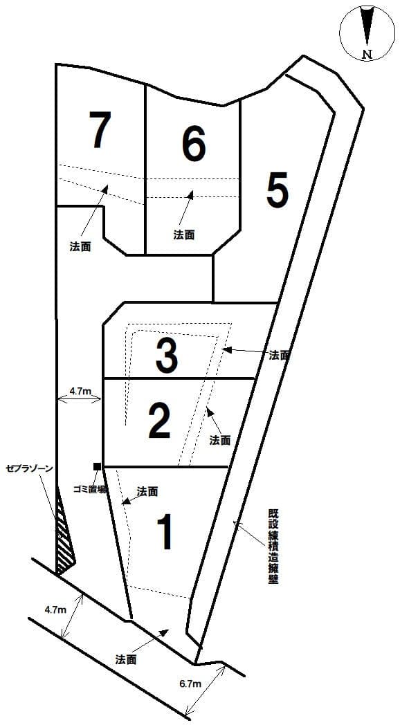 区画割り図