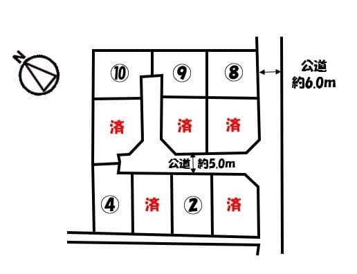 区画割り図