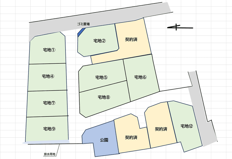 区画割り図