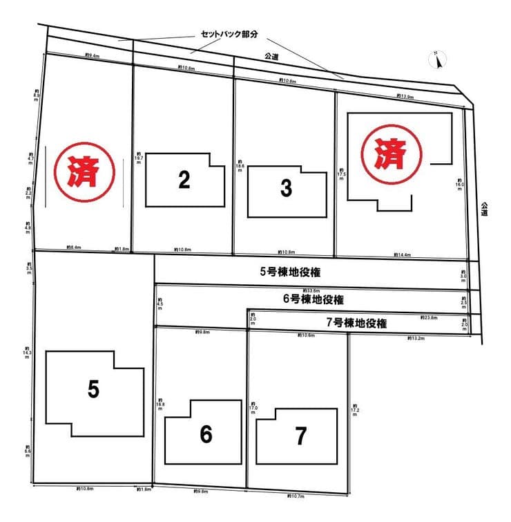 区画割り図